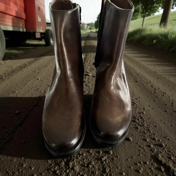 Frye Shoes - Frye Veronica Bootie dark brown NWT but zipper “ pull” is in need of repair